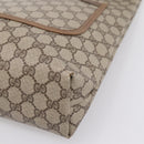 GUCCI GG Supreme Web Sherry Line Tote Bag PVC Beige Gold 40 02 003 Auth 203644-10