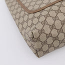 GUCCI GG Supreme Web Sherry Line Tote Bag PVC Beige Gold 40 02 003 Auth 203644-11