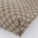 GUCCI GG Supreme Web Sherry Line Tote Bag PVC Beige Gold 40 02 003 Auth 203644-12