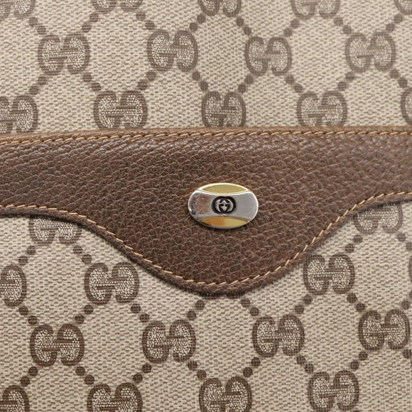 GUCCI GG Supreme Web Sherry Line Tote Bag PVC Beige Gold 40 02 003 Auth 203644
