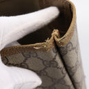 GUCCI GG Supreme Web Sherry Line Tote Bag PVC Beige Gold 40 02 003 Auth 203644-15