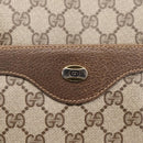 GUCCI GG Supreme Web Sherry Line Tote Bag PVC Beige Gold 40 02 003 Auth 203644-22