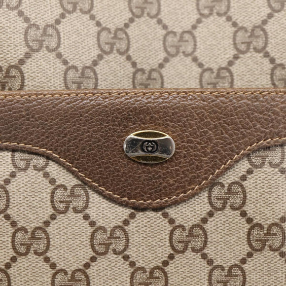 GUCCI GG Supreme Web Sherry Line Tote Bag PVC Beige Gold 40 02 003 Auth 203644