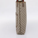 GUCCI GG Supreme Web Sherry Line Tote Bag PVC Beige Gold 40 02 003 Auth 203644-5