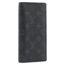 LOUIS VUITTON Monogram Eclipse Portefeuille Braza Wallet M61697 LV Auth 203645-1