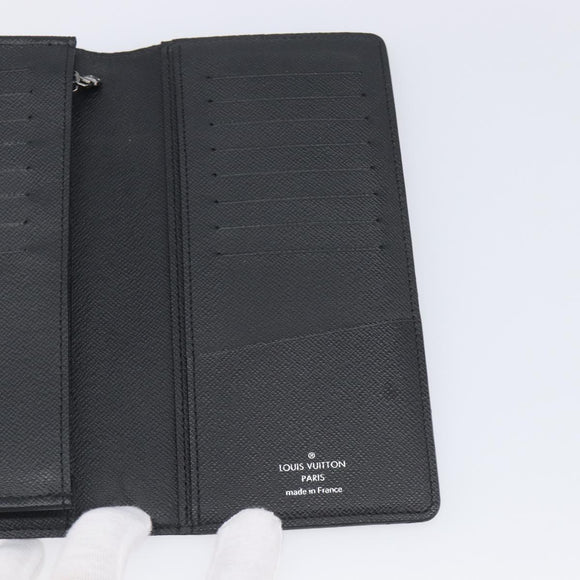 LOUIS VUITTON Monogram Eclipse Portefeuille Braza Wallet M61697 LV Auth 203645