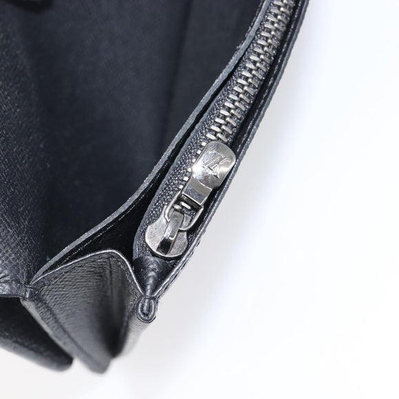 LOUIS VUITTON Monogram Eclipse Portefeuille Braza Wallet M61697 LV Auth 203645