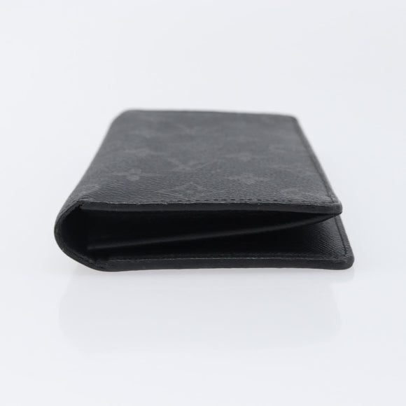 LOUIS VUITTON Monogram Eclipse Portefeuille Braza Wallet M61697 LV Auth 203645