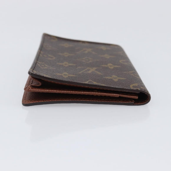 LOUIS VUITTON Monogram Porte Cartes Credit Billfold Wallet M60825 LV Auth 203646