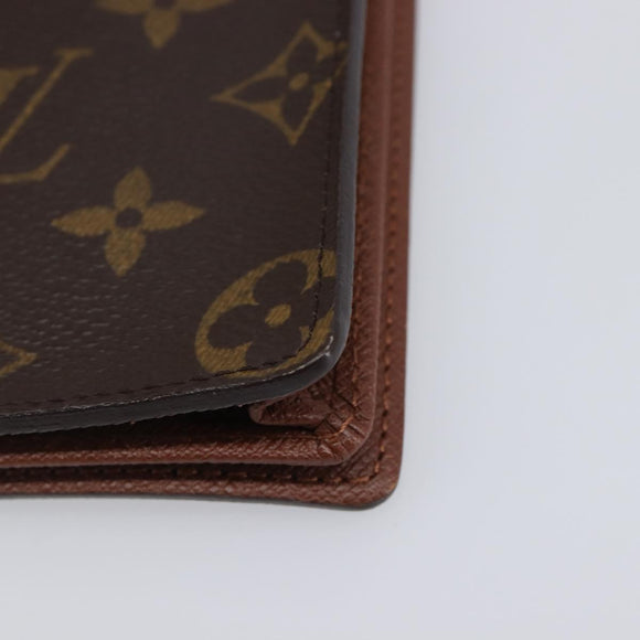 LOUIS VUITTON Monogram Porte Cartes Credit Billfold Wallet M60825 LV Auth 203646