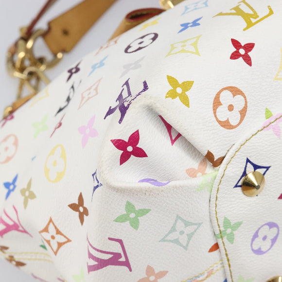 LOUIS VUITTON Monogram Multicolor Annie GM Tote Bag White M40303 LV Auth 203647