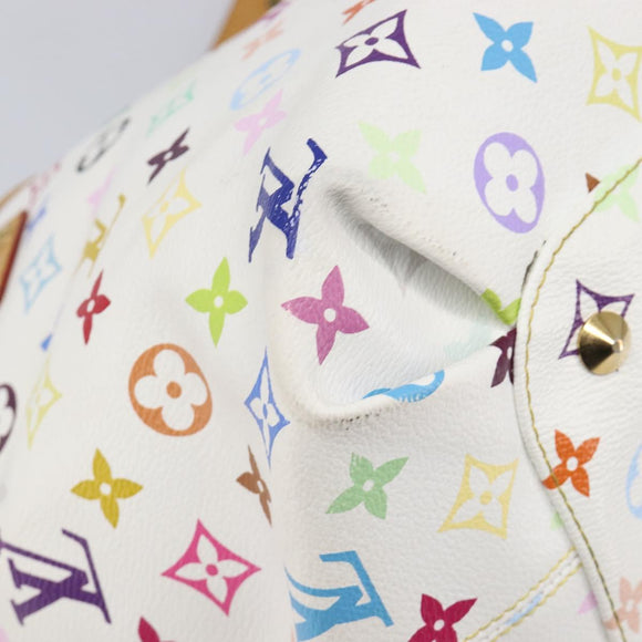 LOUIS VUITTON Monogram Multicolor Annie GM Tote Bag White M40303 LV Auth 203647