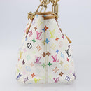 LOUIS VUITTON Monogram Multicolor Annie GM Tote Bag White M40303 LV Auth 203647-4