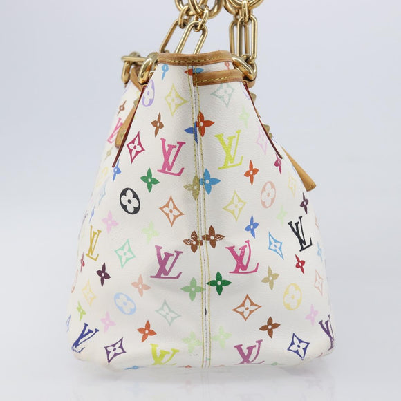 LOUIS VUITTON Monogram Multicolor Annie GM Tote Bag White M40303 LV Auth 203647