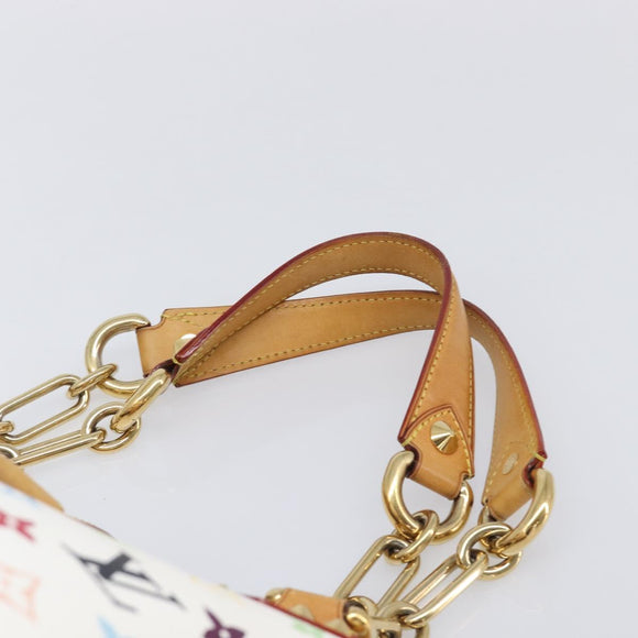 LOUIS VUITTON Monogram Multicolor Annie GM Tote Bag White M40303 LV Auth 203647