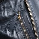 CELINE Luggage Mini Shopper Hand Bag Canvas Leather Black Gold Auth 203648A-22