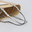 PRADA Woven Palm Tote Bag Raffia Beige Auth 203649M-7