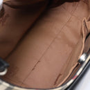 Burberrys Nova Check Shoulder Bag Canvas Beige Silver Auth 203651A-12