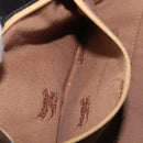 Burberrys Nova Check Shoulder Bag Canvas Beige Silver Auth 203651A-22