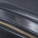 CELINE Trapeze Hand Bag Leather 2way Beige Gold Auth 203653-20