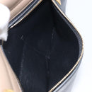 CELINE Trapeze Hand Bag Leather 2way Beige Gold Auth 203653-25
