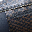 CELINE Macadam Canvas Tote Bag PVC Leather Black Gold Auth 203654A-21