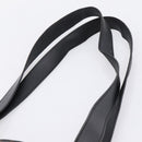 CELINE Macadam Canvas Tote Bag PVC Leather Black Gold Auth 203654A-8
