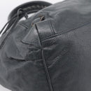 BALENCIAGA The Sunday Hand Bag Leather Navy 228750 Auth 203658V-15