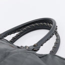 BALENCIAGA The Sunday Hand Bag Leather Navy 228750 Auth 203658V-8