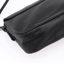 BALENCIAGA Shoulder Bag Satin Black Silver Auth 203659V-13