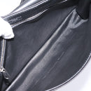 BALENCIAGA Shoulder Bag Satin Black Silver Auth 203659V-18