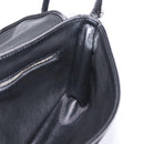 BALENCIAGA Shoulder Bag Satin Black Silver Auth 203659V-19