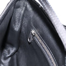 BALENCIAGA Shoulder Bag Satin Black Silver Auth 203659V-21
