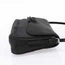 BALENCIAGA Shoulder Bag Satin Black Silver Auth 203659V-5