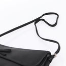 BALENCIAGA Shoulder Bag Satin Black Silver Auth 203659V-8