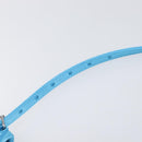 BALENCIAGA Shoulder Bag Satin Blue Silver Auth 203660V-9