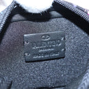 VALENTINO Shoulder Pouch Canvas Black Silver Auth 203663M-19