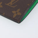 LOUIS VUITTON Monogram Macassar Coin Card Holder Green M82913 LV Auth 203665A-15