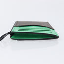 LOUIS VUITTON Monogram Macassar Coin Card Holder Green M82913 LV Auth 203665A-4