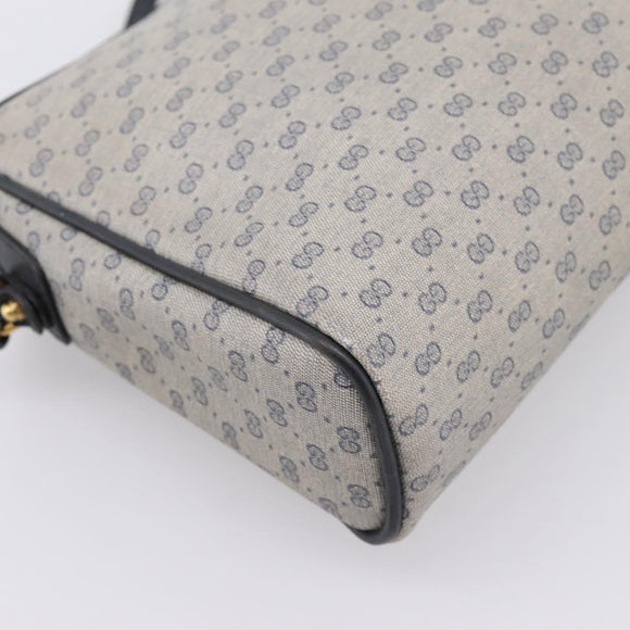 GUCCI GG Supreme Shoulder Bag PVC Navy Gold 007 39 0014 Auth 203669