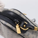 GUCCI GG Supreme Shoulder Bag PVC Navy Gold 007 39 0014 Auth 203669-14