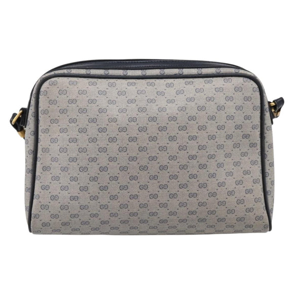 GUCCI GG Supreme Shoulder Bag PVC Navy Gold 007 39 0014 Auth 203669