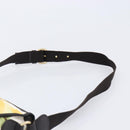 CELINE Shoulder Bag Canvas Yellow Gold Auth 203671A-15