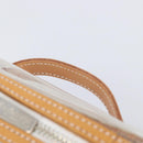 Burberrys Vanity Cosmetic Pouch Vinyl Clear Silver Auth 203676A-8