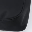 FENDI Shoulder Bag Nylon Black Silver Auth 203677A-17