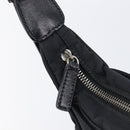 FENDI Shoulder Bag Nylon Black Silver Auth 203677A-19