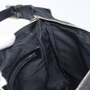 FENDI Shoulder Bag Nylon Black Silver Auth 203677A-21