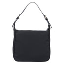 FENDI Shoulder Bag Nylon Black Silver Auth 203677A-2
