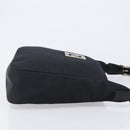 FENDI Shoulder Bag Nylon Black Silver Auth 203677A-3