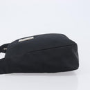 FENDI Shoulder Bag Nylon Black Silver Auth 203677A-4